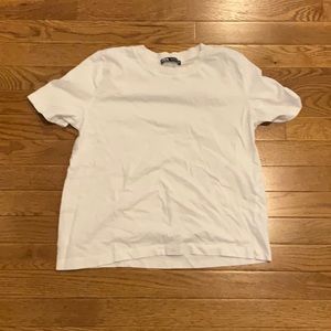 NWOT Zara Plain White Tee-Shirt